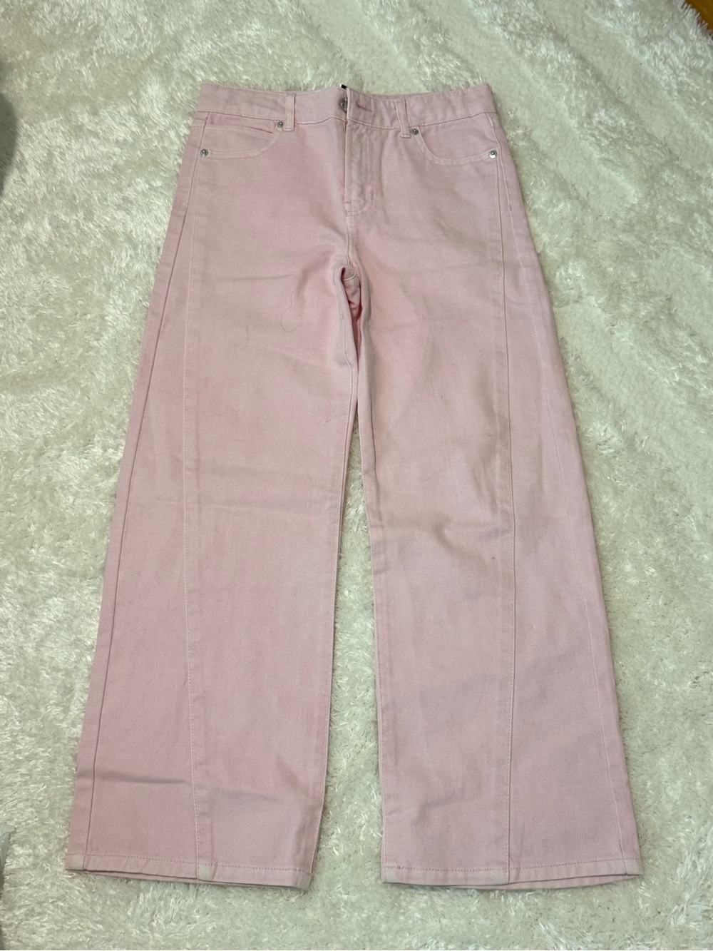 Forever 21 Blush Pink Wide Leg Jeans 11/12